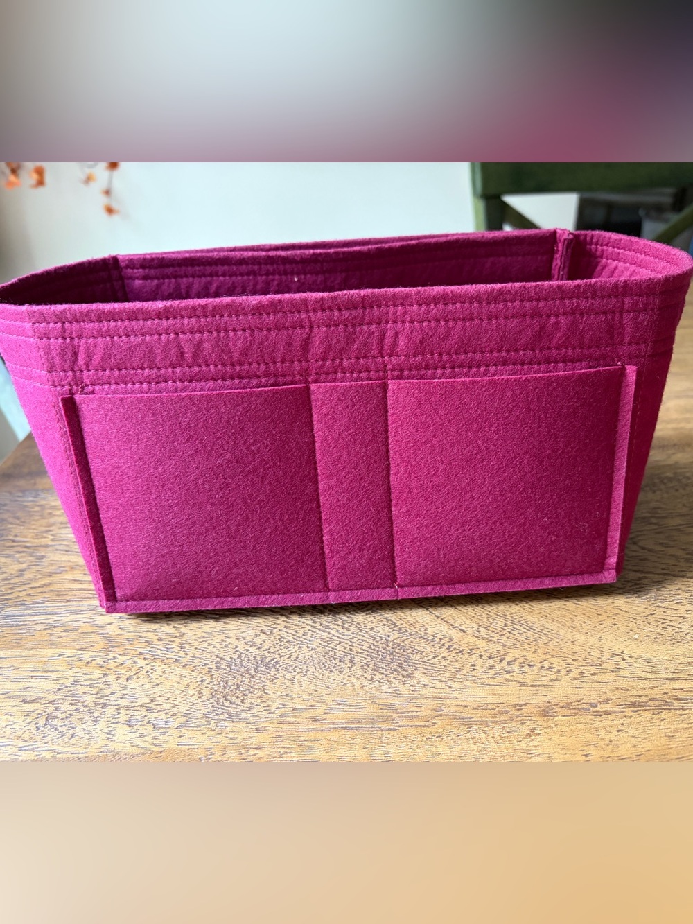 Zoomoni felt bag insert organizer
Deep Cherry